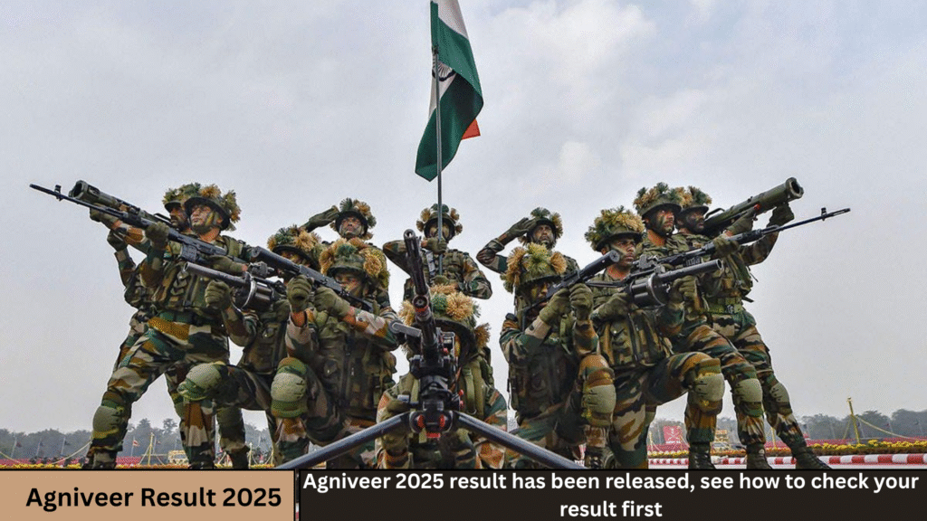 Live Agniveer Result 2025: