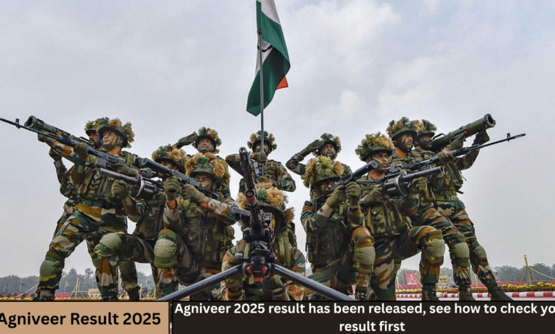 Live Agniveer Result 2025: