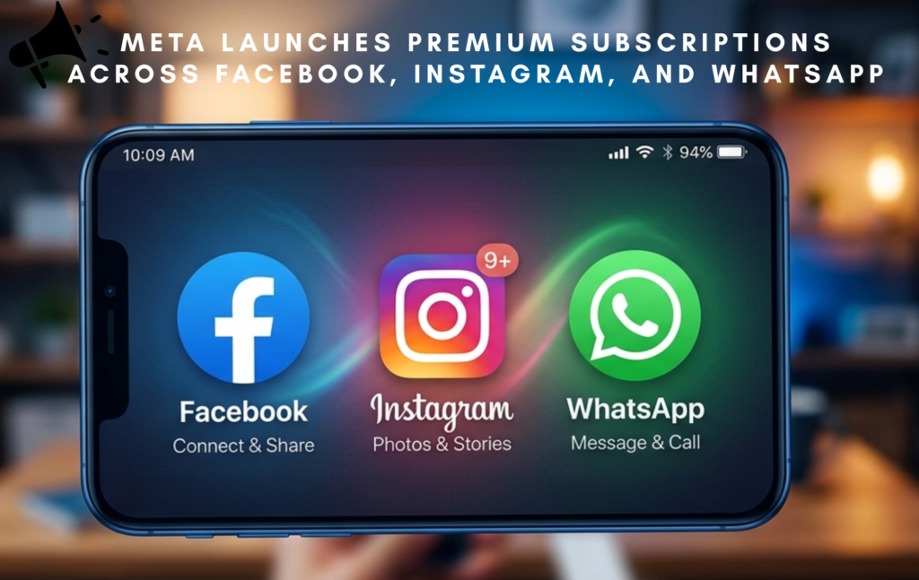 Meta Launches Premium Subscriptions Across Facebook, Instagram, and WhatsApp