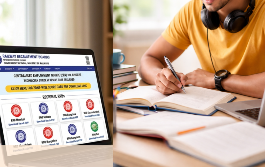 RRB Technician Grade 3 Result 2026 Declared – Zone-wise Score Card PDF Download Link Active