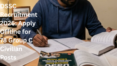 DSSC Recruitment 2026: Apply Offline for 78 Group C Civilian Posts